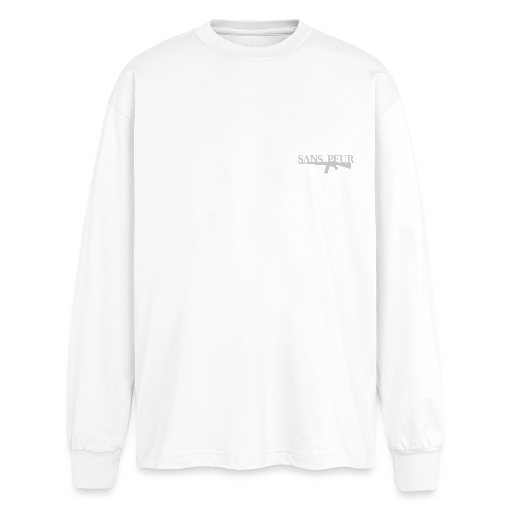 Oversized Long Sleeve White - white