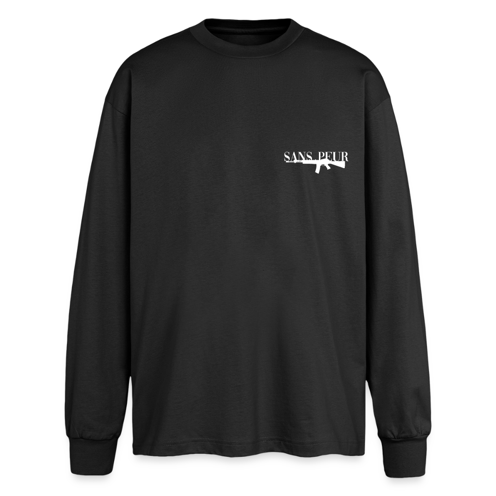 Oversized Long Sleeve Black - black