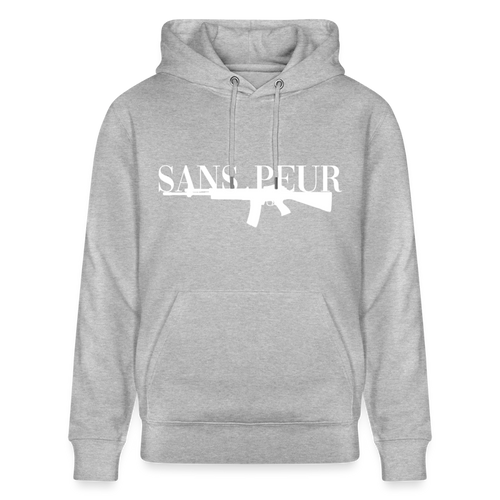Hoodie Basic Black/Grey - heather grey