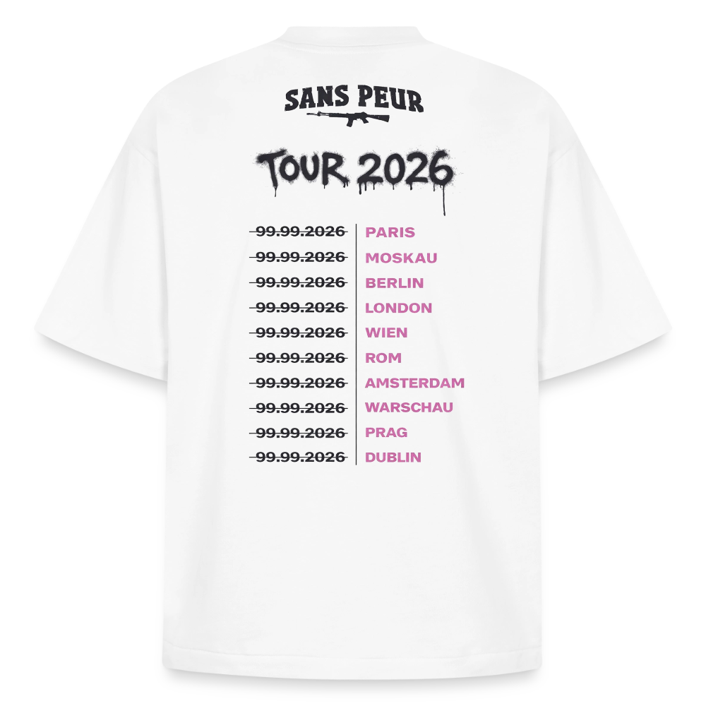 Tour Shirt Pink - white